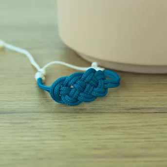 Bracelet Nœud de Carrick Vert Océan – 4 Finitions Disponibles | Atelier du nœud marin