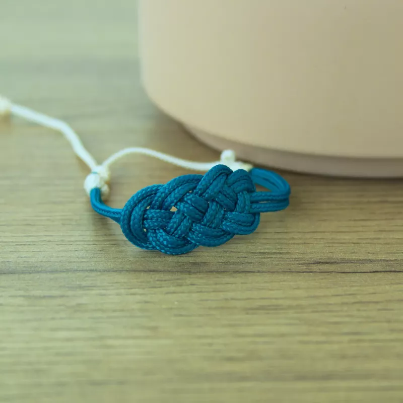 Bracelet Nœud de Carrick Vert Océan – 4 Finitions Disponibles | Atelier du nœud marin