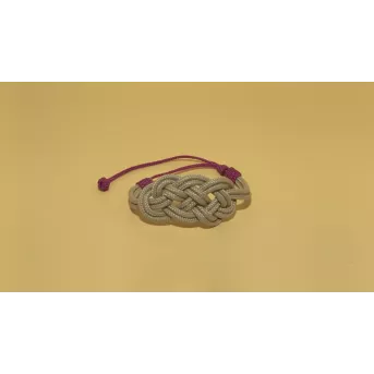 Bracelet Nœud de Carrick Beige – 4 Finitions Élégantes | Atelier du nœud marin