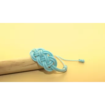 Bracelet Nœud de Carrick Bleu Pastel – 4 Finitions Douces | Atelier du nœud marin