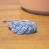 Bracelet Nœud de Carrick Bleu Pastel – 4 Finitions Douces | Atelier du nœud marin