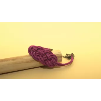 Bracelet Nœud de Carrick Azalée – 4 Finitions Élégantes | Atelier du nœud marin