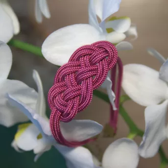 Bracelet Nœud de Carrick Azalée – 4 Finitions Élégantes | Atelier du nœud marin