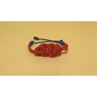 Bracelet Nœud de Carrick Rouge – 4 Finitions Élégantes | Atelier du nœud marin
