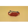 Bracelet Nœud de Carrick Rouge – 4 Finitions Élégantes | Atelier du nœud marin