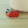 Bracelet Nœud de Carrick Rouge – 4 Finitions Élégantes | Atelier du nœud marin