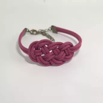 Bracelet Nœud de Carrick Azalée – 4 Finitions Élégantes | Atelier du nœud marin