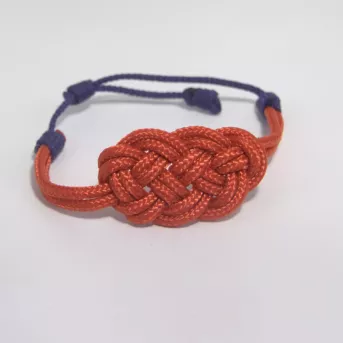 Bracelet Nœud de Carrick Rouge – 4 Finitions Élégantes | Atelier du nœud marin