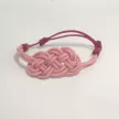 Bracelet Nœud de Carrick Rose – Paracord Artisanal