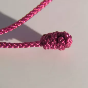 Bracelet Nœud de Carrick Rose – Paracord Artisanal
