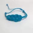 Bracelet Nœud de Carrick Bleu Clair – Paracord Résistant – Fait Main France