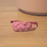 Bracelet Nœud de Carrick Rose – Paracord Artisanal