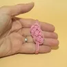 Bracelet Nœud de Carrick Rose – Paracord Artisanal