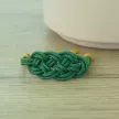 Bracelet Nœud de Carrick Vert Forêt – Paracord Résistant – Fait Main France