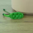 Bracelet Nœud de Carrick Vert Feuille – Paracord Résistant – Artisanat Français