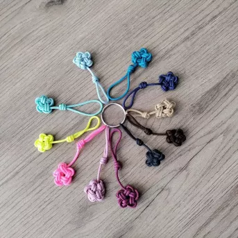 Porte-Clés Nœud d'Étoile | Accessoire Marin Artisanal en Paracorde | L’Atelier du Nœud Marin