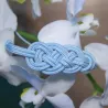 Bracelet Nœud de Carrick Bleu Pastel – Élégance Douce & Artisanale