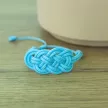Bracelet Nœud de Carrick Bleu Clair – Paracord Résistant – Fait Main France