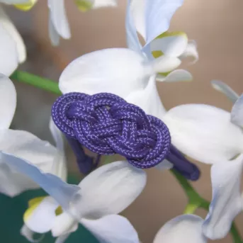 Bracelet Nœud de Carrick Bleu Marine – Élégance Marin & Artisanat