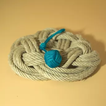 Porte-Clé Vert Océan – Évasion Marine en Pomme de Touline